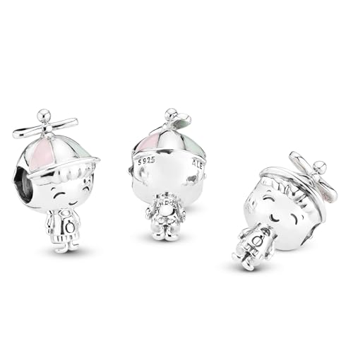 Abalorio para niño pequeño compatible con pulseras de plata 6