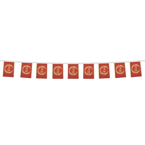 Image of AZ FLAG Roman Empire 6 meters BUNTING Flag 20 flags 9'' x 6'' - Roman Empire STRING flags 15 x 21 cm