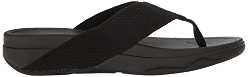 Fitflop Women's Surfa Flip-Flop, Black, 8 M Us #TOP5