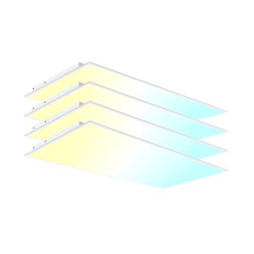 YPII 2x4 LED Flat Panel Light LED Drop Ceiling Light Fixture, 5 CCT 3000K-6500K Adjustable...