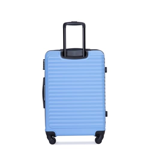 3 Piece Luggage Set, Suitcase Set, Luggage, Expandable, with Two Hooks, Trolley Case, with Universal Wheels, Combination Lock, 20/24/28 Inches,light Blue4
