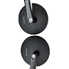 CAMWAY Rearview Mirrors, 3 Inch Round Folding Bar End Side Mirror