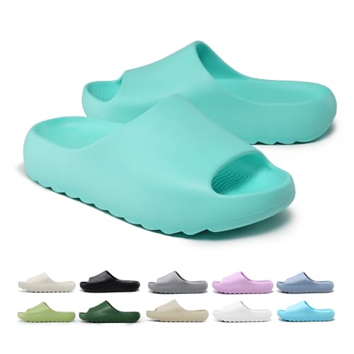 Image of Cloud Slides for Kids,Boys Girls Shower Slippers Bathroom Pool Sandals,Toddler Home House Open Toe Comfy Thick Sole Slippers,Summer Non-Slip Beach Shoes