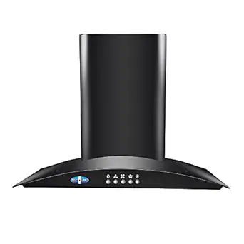 Life Plus Curved Glass Hood | Features Push Button/Control | Baf?e Filter With Recycling Mode | Metal Blower | Led Lights (Pluto Bk 1200 Power)