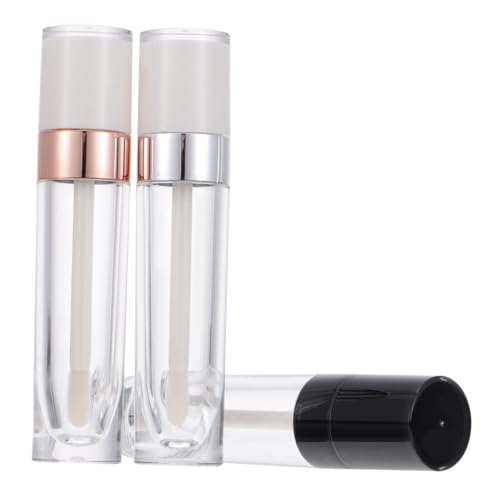 Lurrose 9個 リップグロスチューブ 透明詰め替え容器 持ち運び便利 化粧品用 空リップバイアル 詰替え簡単 旅行 日常用 ラン ランダムカラー