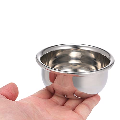 yongke Tigela de sabão de barbear masculina recipiente para limpeza de espuma de cabelo facial em aç