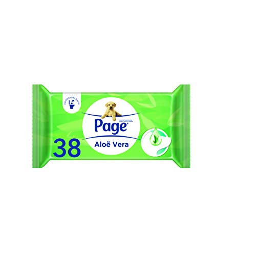 Page Vochtig Toiletpapier - Aloƫ Vera - 456 Stuks - 12 x 38 Stuks - Voordeelverpakking - Image 6