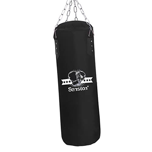 Senston Borse da Boxe, Kickboxing, non riempite, 100 x 30 cm