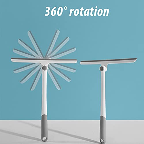 Douchewisser zonder boren trekker douche raamwisser douchewisser reinigingsgereedschap voor badkamer spiegel raam… - Image 4