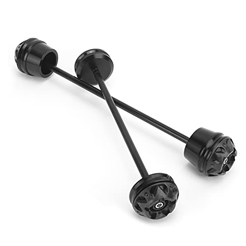 Aramox Vorderrad Hinterrad Gabel Axle Sliders Sturzschutz Rad Gabelschutz Kompatibel mit MT07 FZ07 XSR700