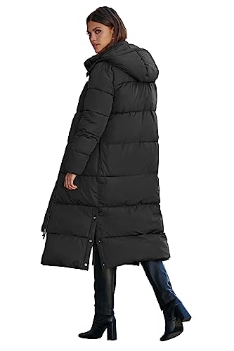 NUTEXROL Women's Maxi Length Puffer Parka Jackets Thickened Hooded Down Quilted Coats2