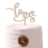 Love Cake Topper Hand Lettered by Letters To You - Wedding Smash Cake Topper, Wood Birthday Decorati