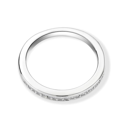 Moissanite Wedding Band for Women, 925 Sterling Silver Semi Eternity Stackable Wedding Band, D Color VVS1 Engagement Anniversary Ring3