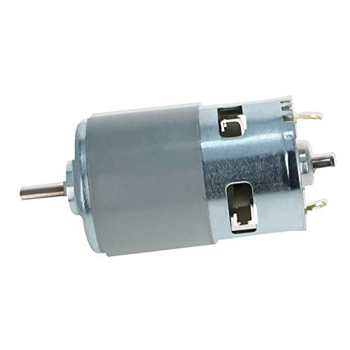 Image of Fielect DC Motor 24V 12000RPM 0.5A Micro Motor Mini Motor Electric Motor Round Shaft for RC Boat Toys Model DIY Hobby, 775 Type, 1Pcs