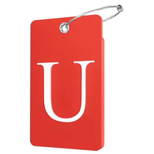 Gostwo 2 Pack Initial Luggage Tags for Suitcases Airplane Travel Essentials