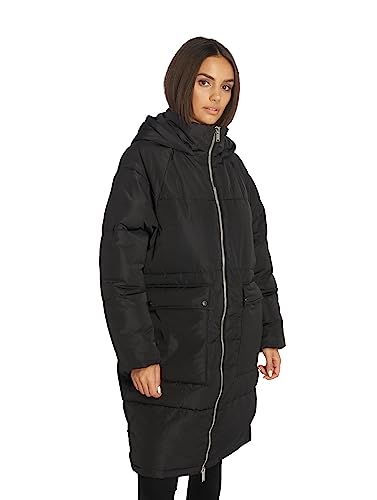 Wintermantel Damen Lang - Elegante Pufferjacke Mit Kapuze Für Kalte Tage