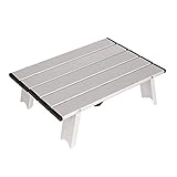 3. Cuando lo lleva para actividades al aire libre, casi puede ignorar el peso. La mini mesa de camping es ideal para poner comida, instalar una estufa de campamento, recoger el equipo de campamento del suelo.