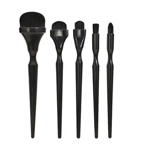 Charcoal Blending Brushes 5 Pieces, Drawing Tool Set with Artificial Fiber Bristles and ABS Handles, Pastellist Blender Brush for Art Students, Teachers, Professionals, Hobbyists