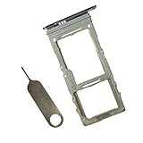 s20 Single Sim Card Tray Holder Replacement for Samsung Galaxy s20, s20 Plus,s20 Ultra with SIM Card Tray Opener Parts(not ok for Dual Version) -Black