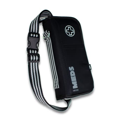 EpiPen Deluxe Carrying Case for Kids & Adults – "Jet Black" Allergy Medical Bag