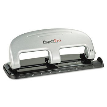 paperpro inPRESS Perforatrice a tre fori, capacità 20 fogli, nero/argento
