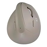 Digio2 ミニ エルゴノミクス ワイヤレス マウス 静音 5ボタン BlueLED グレージュ