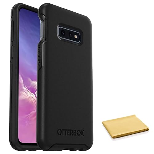 OtterBox Symmetry Series Case for Samsung Galaxy S10E with Cleaning Cloth - Non-Retail Packaging (Black)