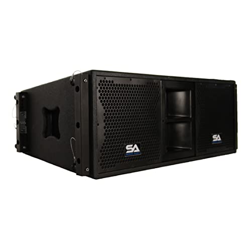 Seismic Audio Sala-210 Passive 2 X 10 Line Array Speaker With Dual Compression Drivers Pa/Dj Band Live Sound #TOP12