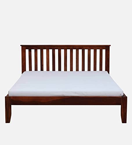 Image of Solid Sheesham Wood King Size Bed 4 (Honey Finish)