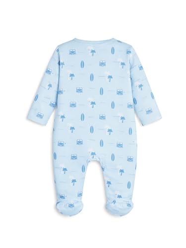 Image of Kidbea Organic Cotton Unisex Baby Romper Soft Breathable Full Sleeve Zipper Footed Bodysuit for Newborn & Infant Kids Sleepwear