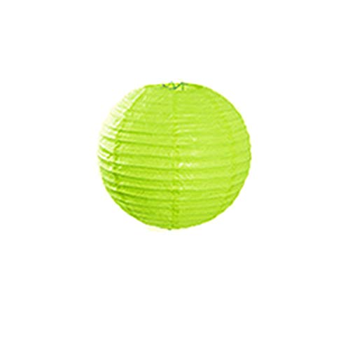 紙提灯 直径25cm【カラー:ライトグリーン】【1個売り】室内用ペーパーランタン