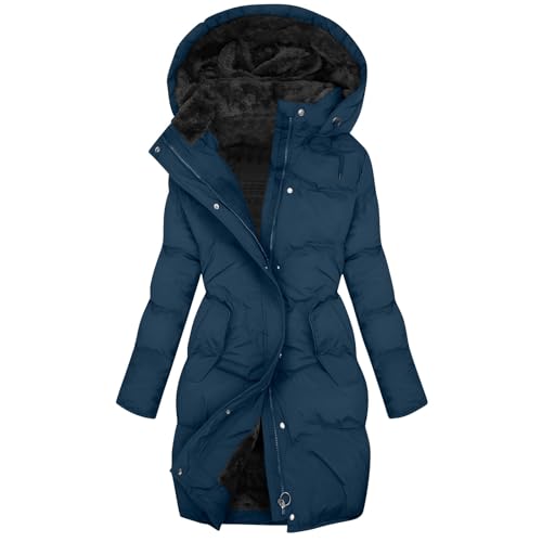 【Giaccone Invernale Donna】 Giubbotto parka donna invernale, 2 tasche con finta patta sono uniche, puoi mettere chiavi, cuffie, telefono, portafoglio, carte e altri piccoli oggetti, saprai sempre dove si trovano questi oggetti o proteggerai le mani dalla giornata ventosa e fredda. I polsini filettati ti terranno al caldo e ti permetteranno di goderti il ​​lusso premier.100 grammi donna