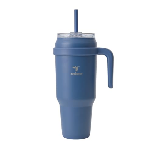reduce 50 oz Tumbler with Handle - Vacuum Insulated Stainless Steel Mug Sip-It-Your-Way Lid Keeps Drinks Cold up to Hours Sweat Proof, Dishwasher Safe, BPA Free PC Elemental Blue (13255-FF)
