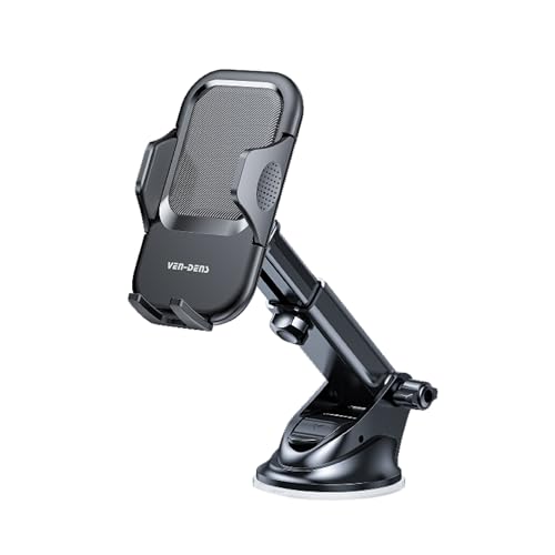 Car Phone Holder, Adjustable Car Phone Mount 360° Rotation for Dashboard/Windscreen For iPhone 17 16 15 14 13 12, Samsung S25 Fe S25 S24 S23, Google Pixel 10 10 Pro 10 Pro XL 9 8 7 6 for 4-7â€ Phones
