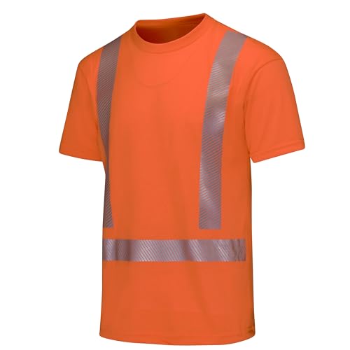 Red Kap Men's Hi-Visibility Short Sleeve Performance Core Tee, Type R, Class 2, Orange by Red Kap - Used condition - Image 3