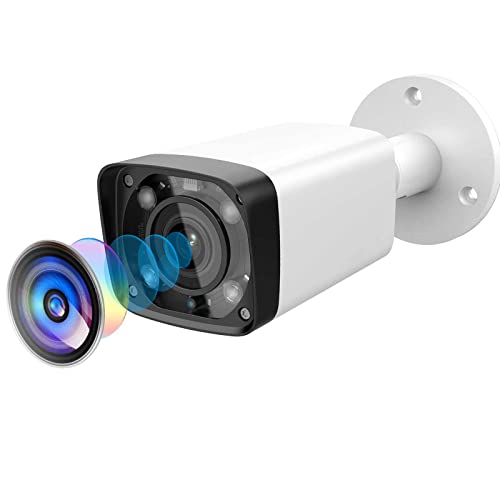 VIKYLIN 4MP Outdoor Bullet PoE IP Camera, 2.7~13.5mm 5X Motorized Varifocal Lens for 197ft Smart IR Night Vision, 128 GB SD Card Recording,WDR,All Metal Case,IP67 Waterproof