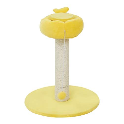 Balacoo – Haste de raspagem de gato e arranhador de garra, mastro de sisal, brinquedo de arranhar, b