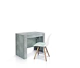 tavolo consolle hemnes ikea Consolle con pianale e gambe in legno nobilitato finitura beton e struttura in metallo