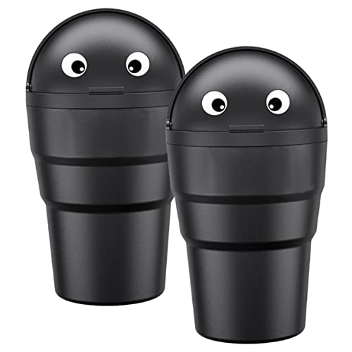 Poubelle voiture noire compacte 520ml en plastique multifonctionnelle pour camion et bureau