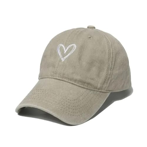 Casquette de baseball en coton délavé réglable pour femme