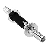 ABOOFAN ダンベルバー 電気メッキダンベルストレートバー スチール製滑り止め加工 筋力トレーニング用ハンドル 自宅フィットネス ワークアウト全身エクササイズ向け