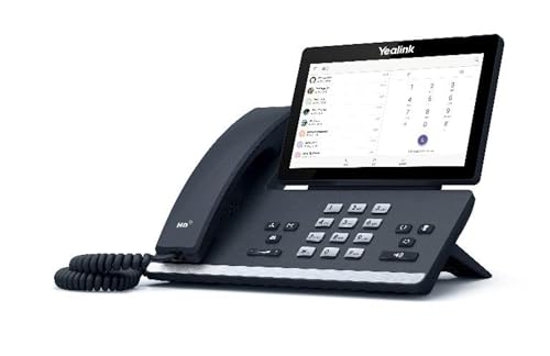 Teléfono Yealink T56A IP cableado de escritorio gris metálico miniatura 2