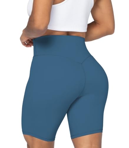 Image of Sunzel No Front Seam High Waist Biker Shorts for Women, Squat Proof Yoga Workout Gym Bike Shorts | 3, 5 Or 8-Inch Inseam, High Waisted, Tummy Control, No Front Seam, Buttery Soft, Compression Fit, Squat Proof