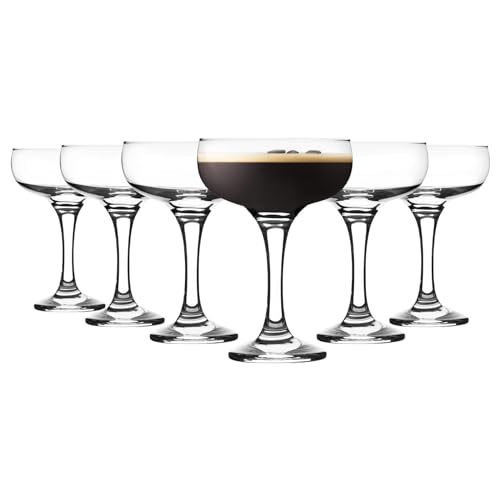 Coupe champagne et espresso martini lavable pour fête lot de 6