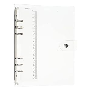 Yardwe 6 – Ringen Binder Ringen Journal Soft Clear Cover PVC Notebook Cover Protector Losse Blad Folder Shell voor…