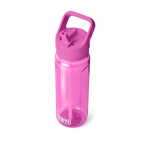 Image of YETI Yonder 750 ml /25 oz Water Bottle with Yonder Straw Cap, Wildflower Fuchsia