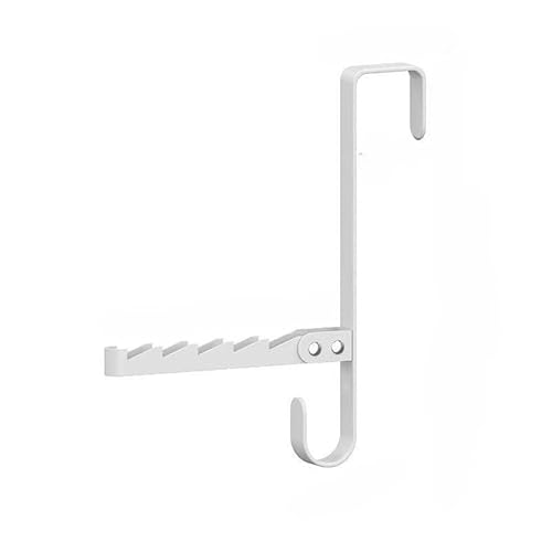 CERWANASドアハンガー 折りたたみ収納 室内干し タワー 折り畳み スッキリ収納 簡単設置 ドアリアフックハンガー (黒)