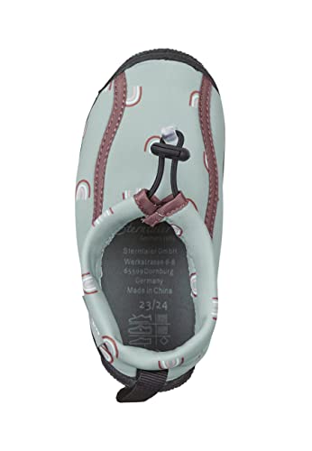 Sterntaler Baby-Mädchen Aquaschuh Regenbogen Flacher Slipper, grün, 25/26 EU