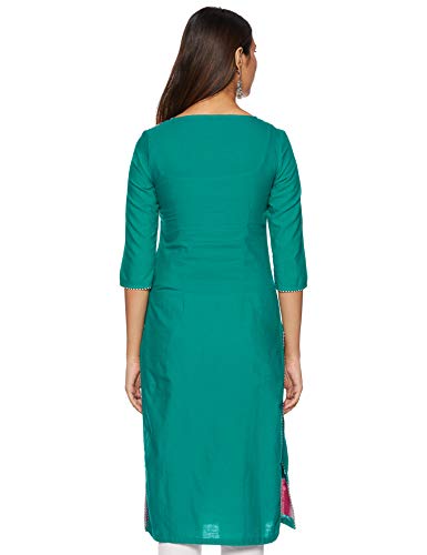 Image of W for Woman Linen Women's Straight Kurta