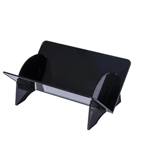 CD-Schallplatten-Aufbewahrungsregal Disc Storage Rack CD Album Record Display Stand Transparent Bookshelf CD-Schallplatten-Aufbewahrungsbox(Schwarz)